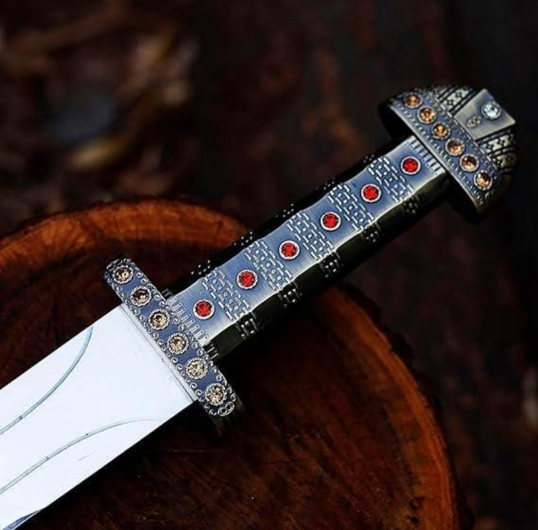 Hand Forged King Ragnar Lothbrok Stainless Steel Sword with Scabbard