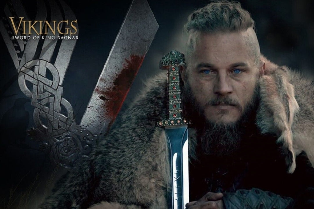 Hand Forged King Ragnar Lothbrok Stainless Steel Sword with Scabbard